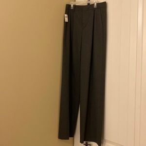 Gap tall wide leg grey dress pants, size 6 Tall. NEW with tags.